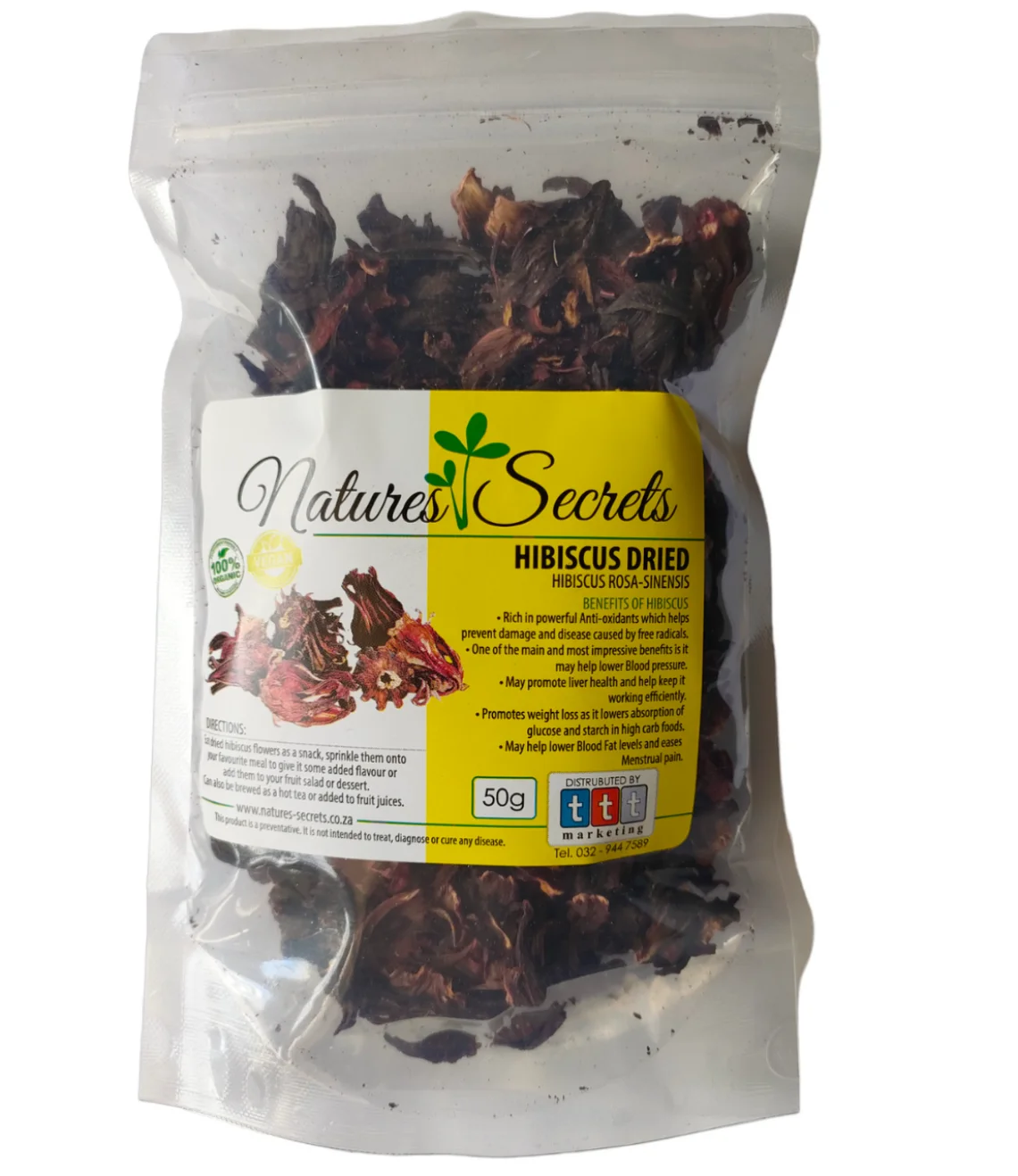 Natures Secrets Dried Hibiscus 50g